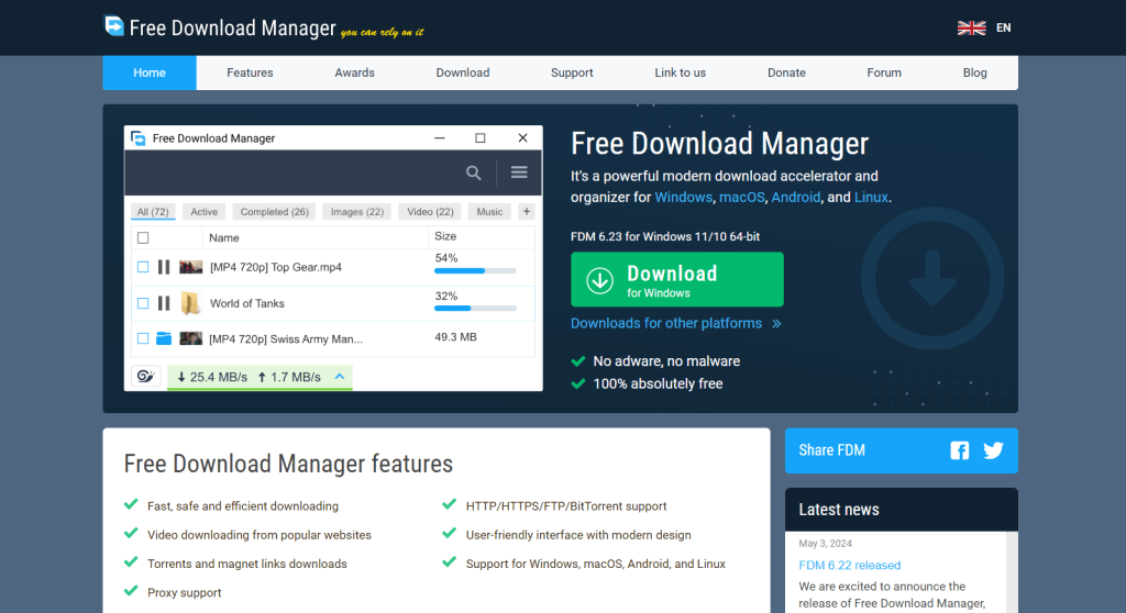 Free Download Manager - Windows App