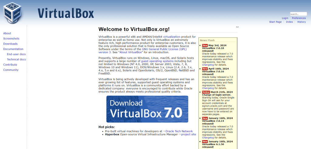 Oracle VirtualBox - Windows App