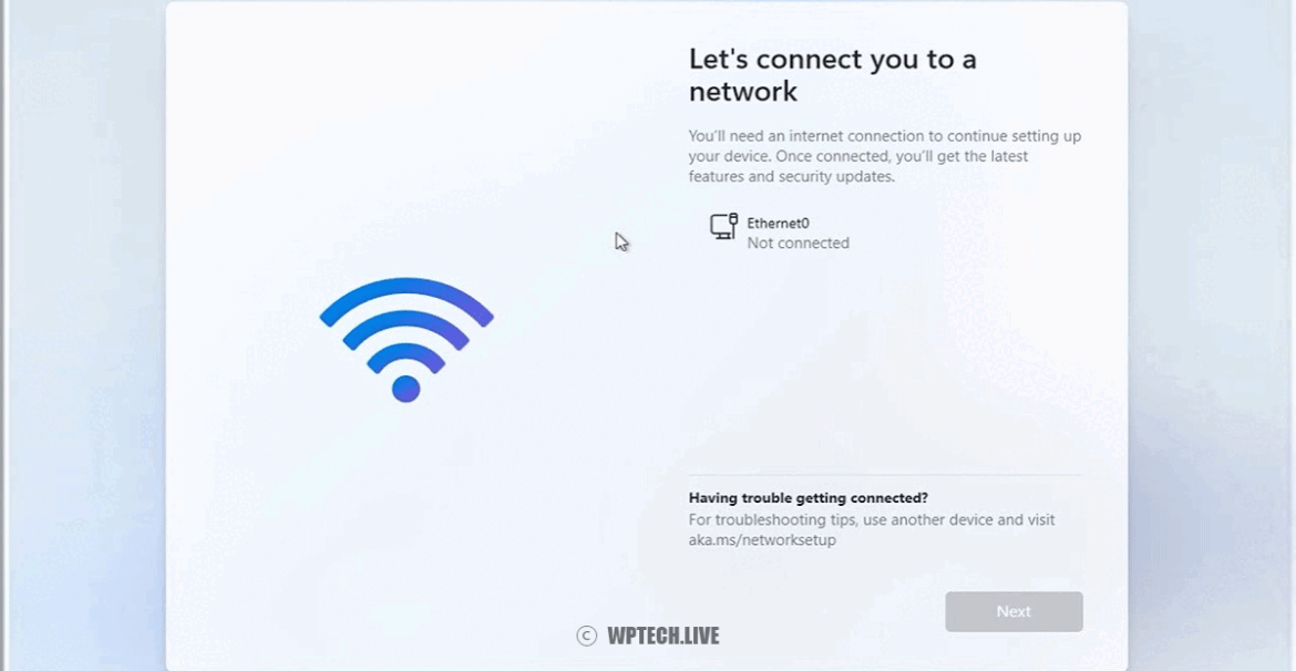 Bypassing Internet during Windows 11 Setup